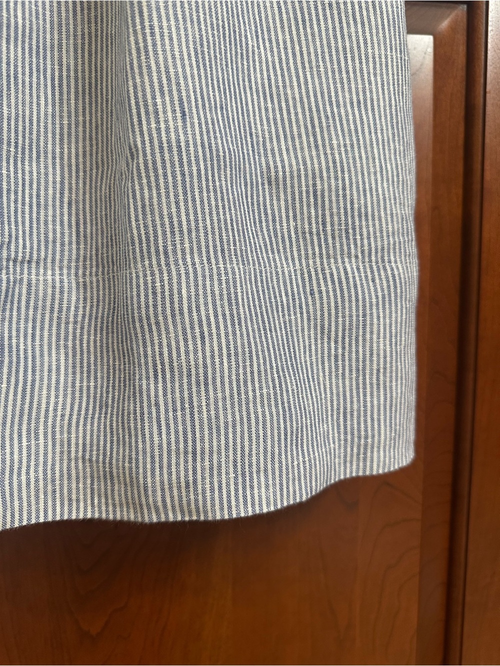 Faherty Light Blue Striped Sleeveless Linen-Blend Mini Dress - Picture 2 of 6